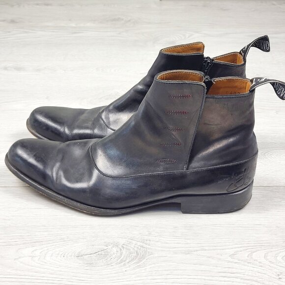 John Fluevog Twin Turbine 1611 First Avenue Classy Spat Zipper Boots. Size 9 - Picture 5 of 11